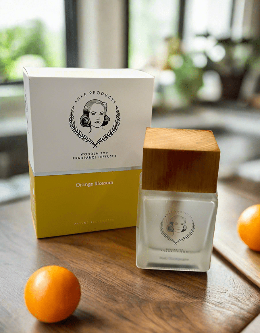 Anke Products - Orange Blossom Wooden Top Fragrance Diffuser 120ml - Impala Online
