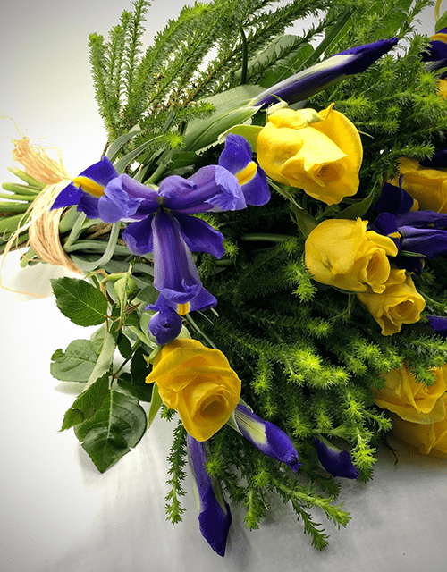 Blue Iris Surprise Bouquet - Impala Online