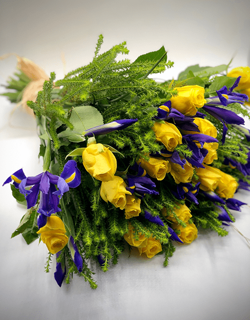 Blue Iris Surprise Bouquet - Impala Online