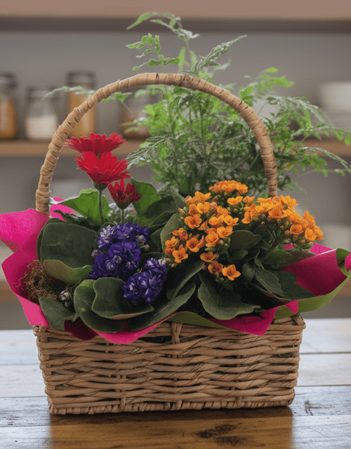 Bright & Cheerful Plant Basket - Impala Online