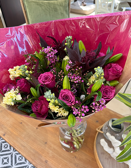 Burgandy Blossom Breeze Mixed Bunch - Impala Online