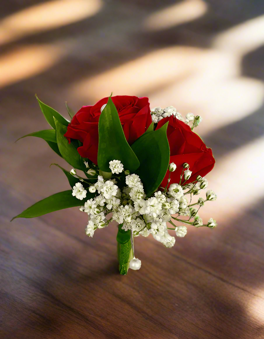 Double Rose Buttonhole - Impala Online