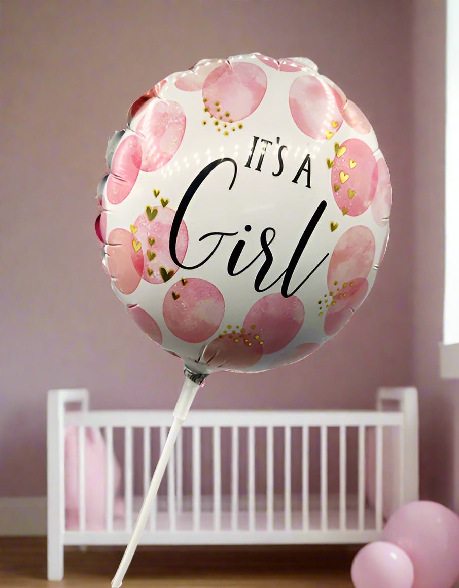 It's a Baby Girl Stick Balloon - Impala Online