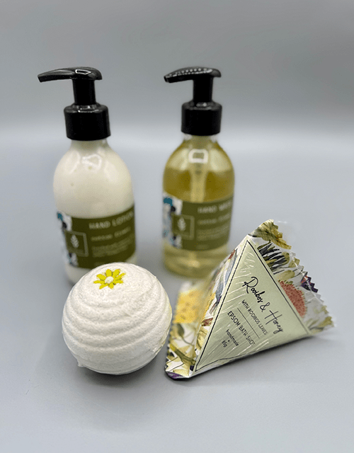 Lime Green Cotton Flower Gift Basket - Impala Online