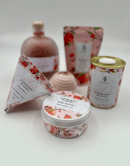 Luxury Bath Pomegranate & Vanilla Gift Box - Impala Online