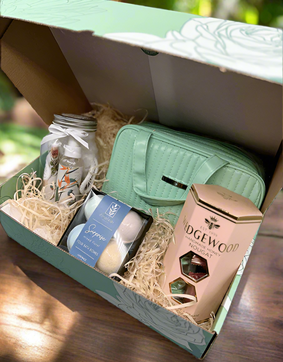 Luxury Pamper Mint Green Gift Box - Impala Online