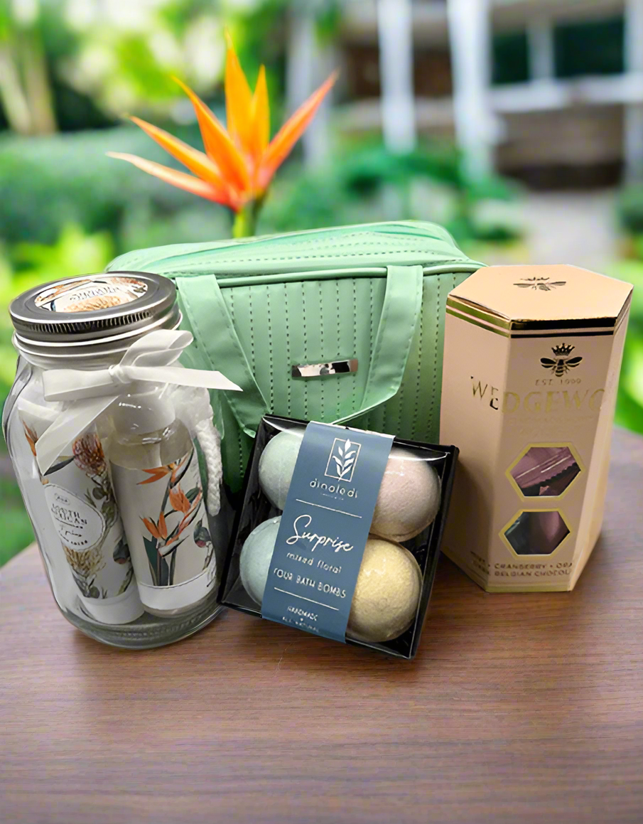 Luxury Pamper Mint Green Gift Box - Impala Online