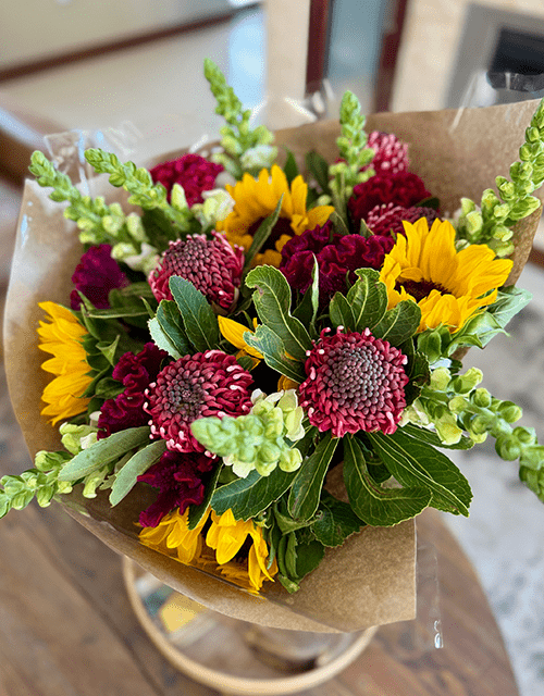 Waratah and Sunflower Mixed Bunch - Impala Online
