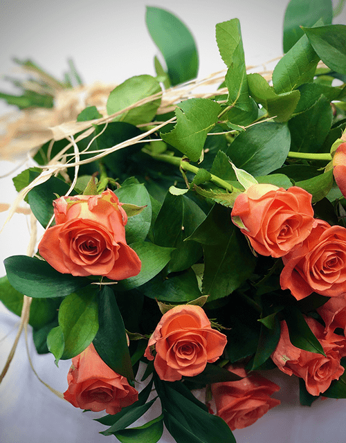 Orange Rose Bouquet - Impala Online