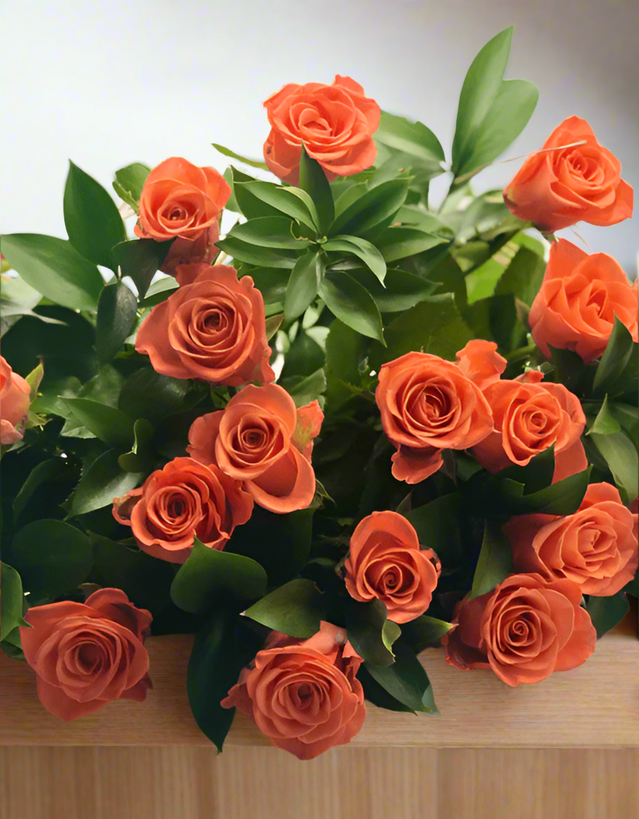 Orange Rose Bouquet - Impala Online