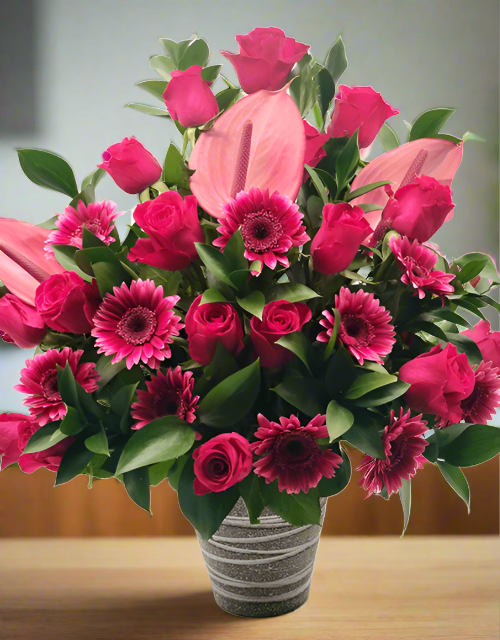 Shocking Pink Arrangement - Impala Online