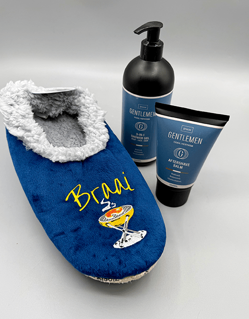 'Braai Makes me Happy' Slippers Gift Box - Impala Online