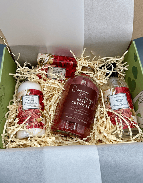 Cinnamon, Geranium & Rose Gift Box - Impala Online
