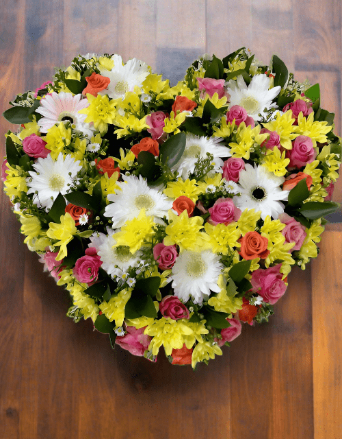 Funeral Heart Wreath - Impala Online