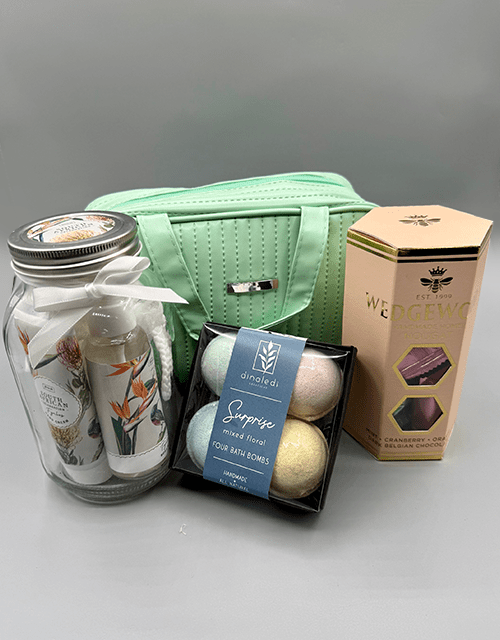 Luxury Pamper Mint Green Gift Box - Impala Online