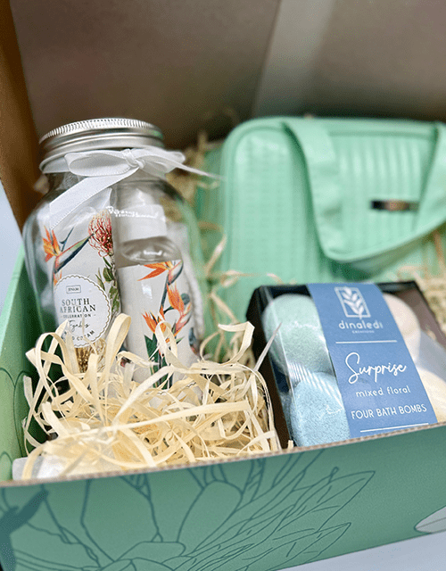 Luxury Pamper Mint Green Gift Box - Impala Online