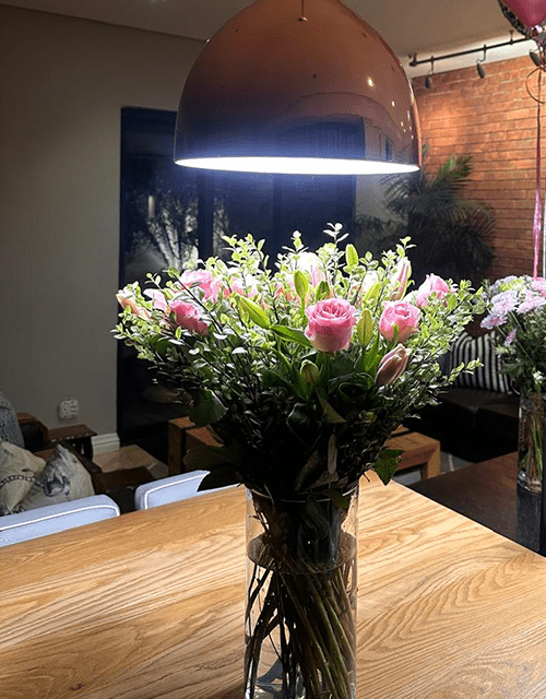 Pink Pearl Roses & Lilies Bouquet - Impala Online