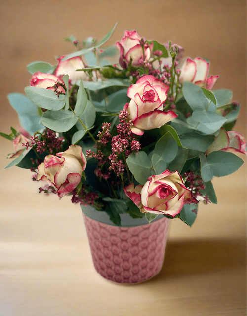 Pink Rose Arrangement - Impala Online