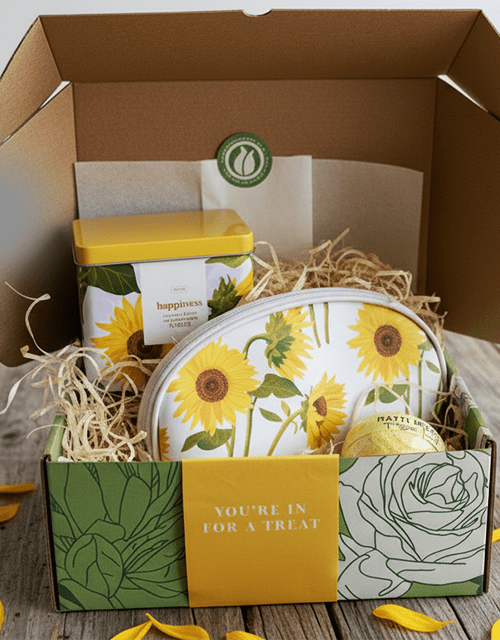Sunflower Happiness Gift Box - Impala Online