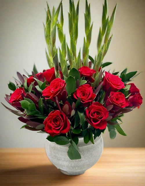 20 Red Roses in a Beautifully Arrangement - Impala Online