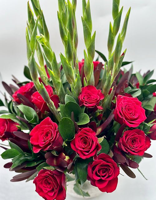 20 Red Roses in a Beautifully Arrangement - Impala Online