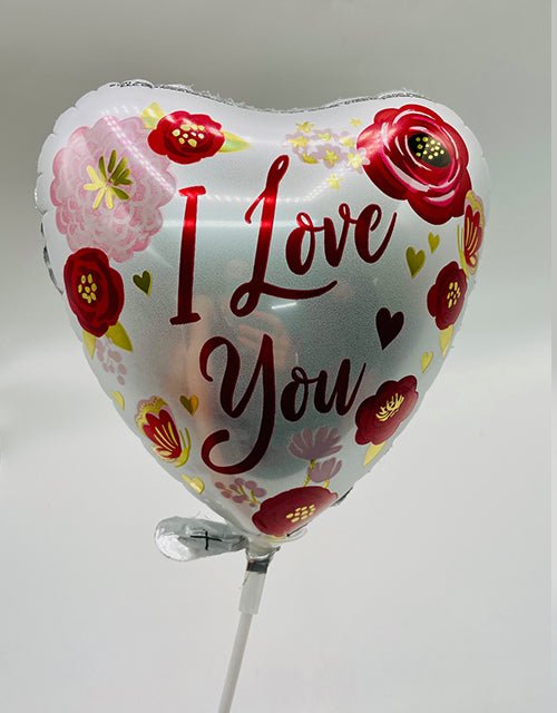 Flower - I LOVE YOU - Stick Balloon - Impala Online