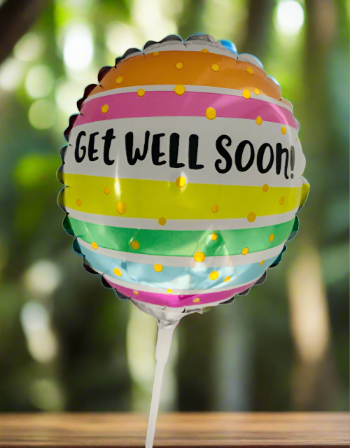 Get Well Soon Stick Balloon - Impala Online