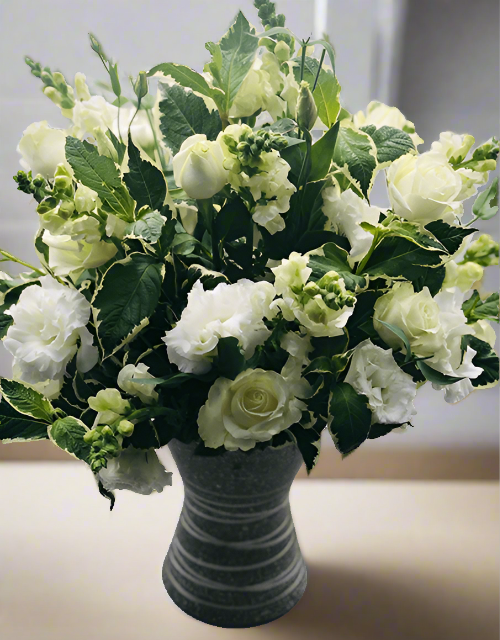 Pure White Arrangement - Impala Online