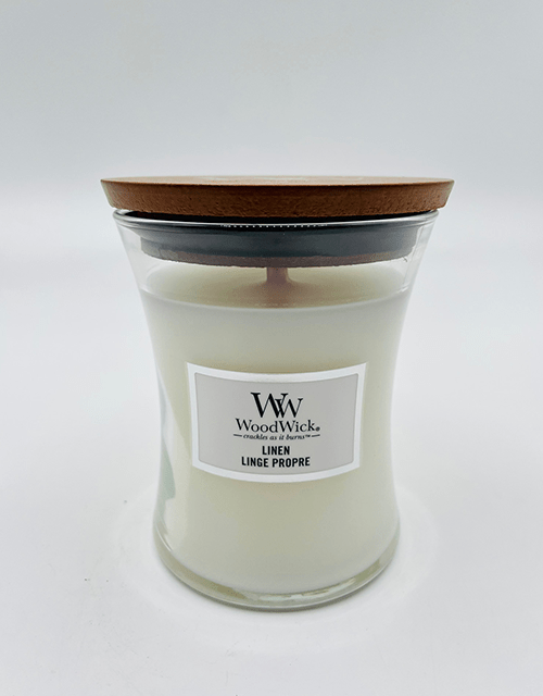 Wood Wick Linen Candle - Impala Online
