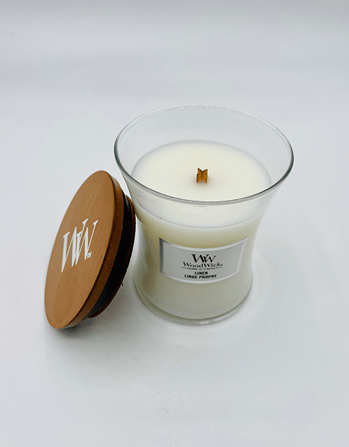 Wood Wick Linen Candle - Impala Online